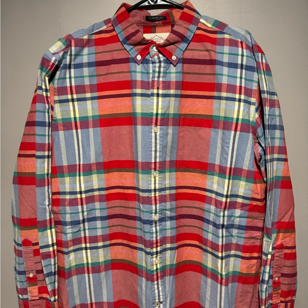 St. John's Bay Casual Button Down Shirt in Classic Blue